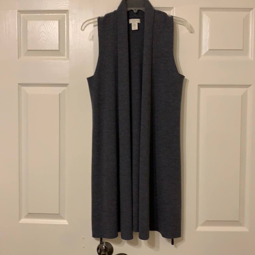 Gray wool vest